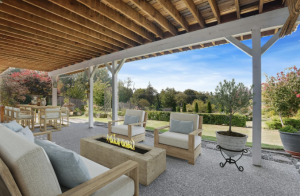 Indoor-Outdoor patio with a beautiful transition 